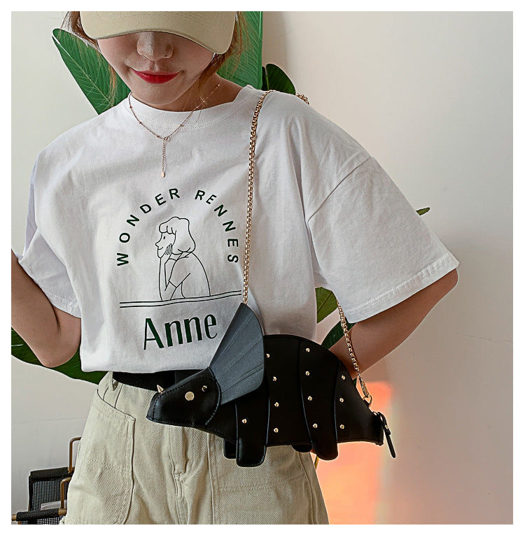 Crossbody-Bag Handbags Clutch-Bag Women Purses Triceratops Chic Mini Girl's Fashion