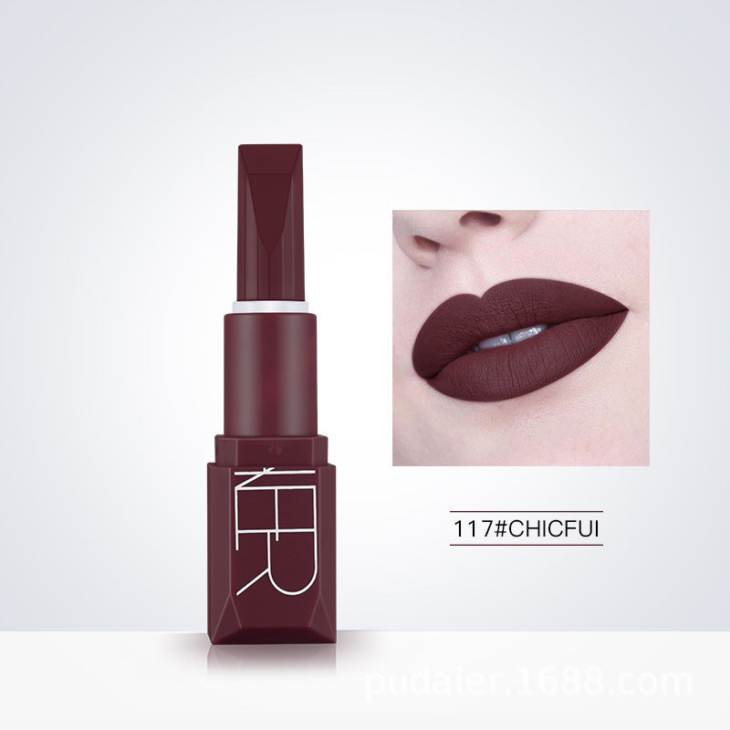 Pumpkin Color Matte Lipstick Matte Lip Glaze Longlasting Lip Gloss