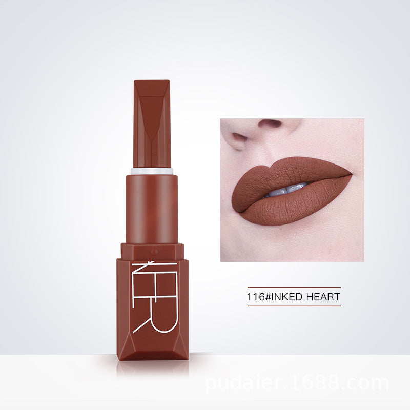 Pumpkin Color Matte Lipstick Matte Lip Glaze Longlasting Lip Gloss