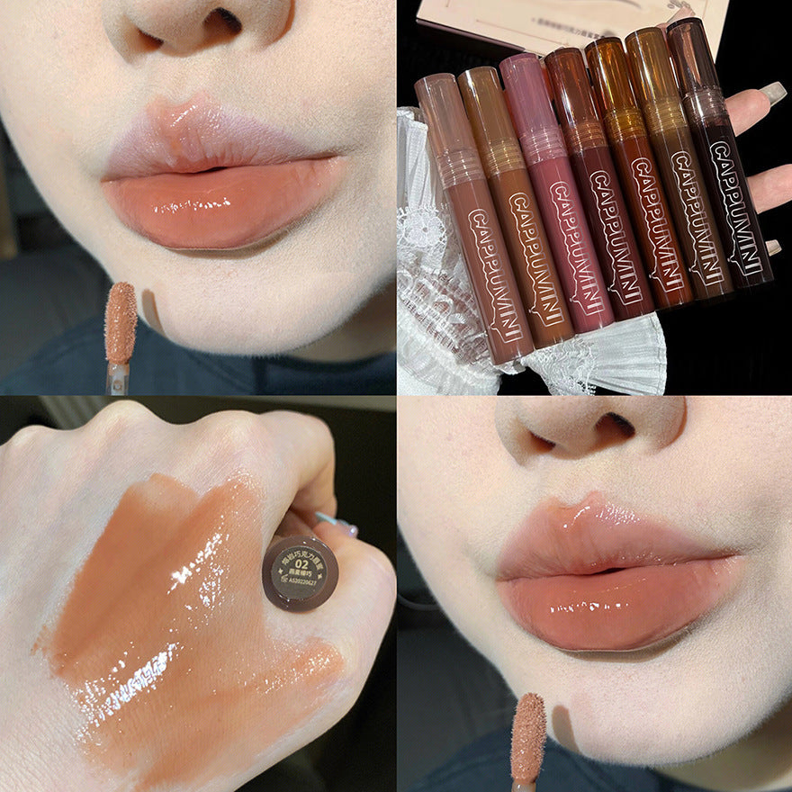 I Lava Chocolate Moisturizing Glaze Mirror Transparent Glass Lip Gloss
