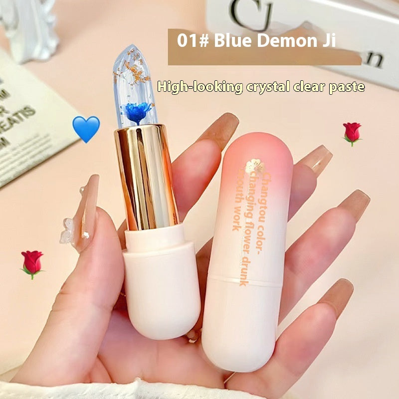 Petal Jelly Lipstick Lip Balm Warm Moisturizing Lipstick