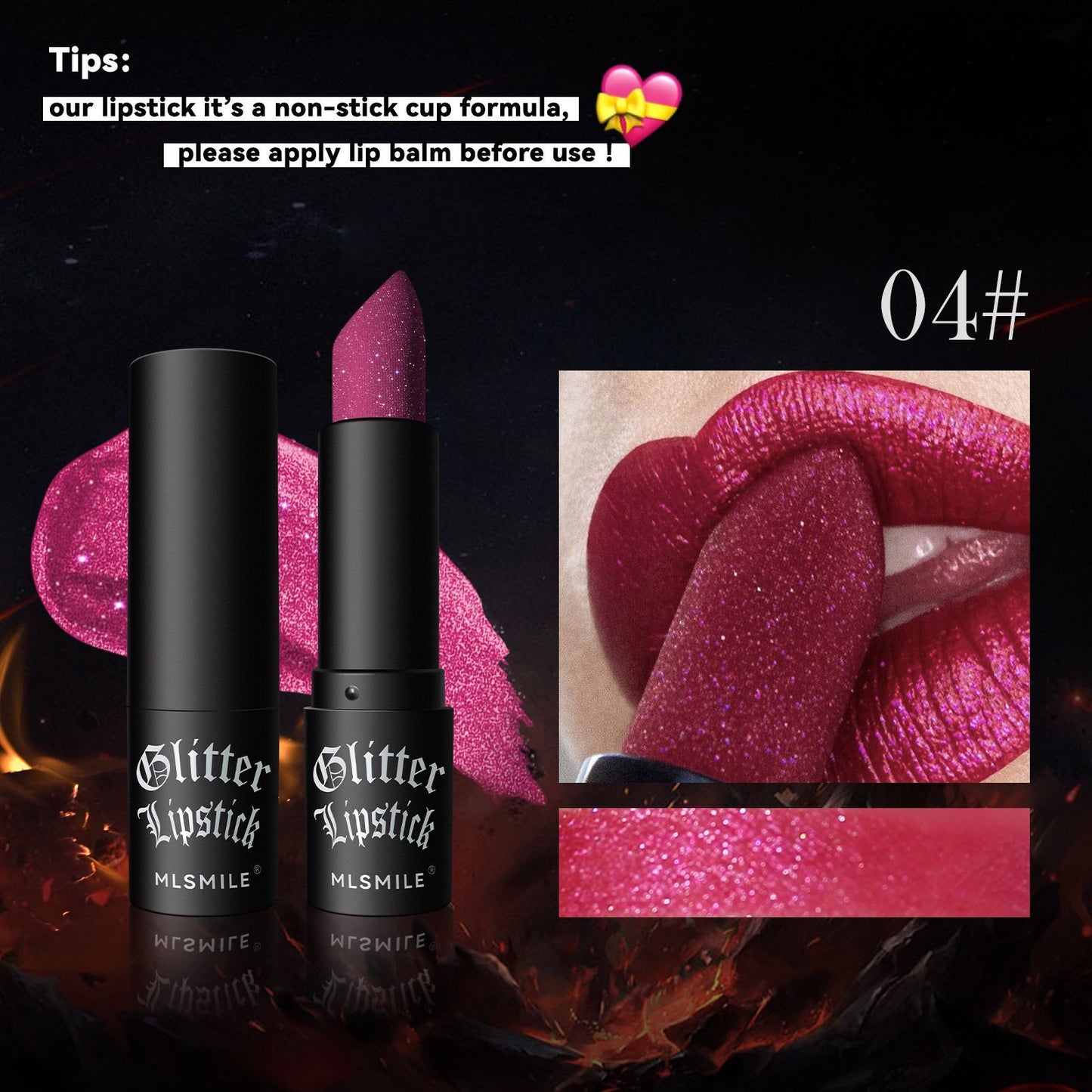 Pearlescent Thin And Glittering Diamond Lipstick Easy To Color Longlasting Lip Gloss Long Lasting Nourishing Moisturizing 7 Color Lipstick