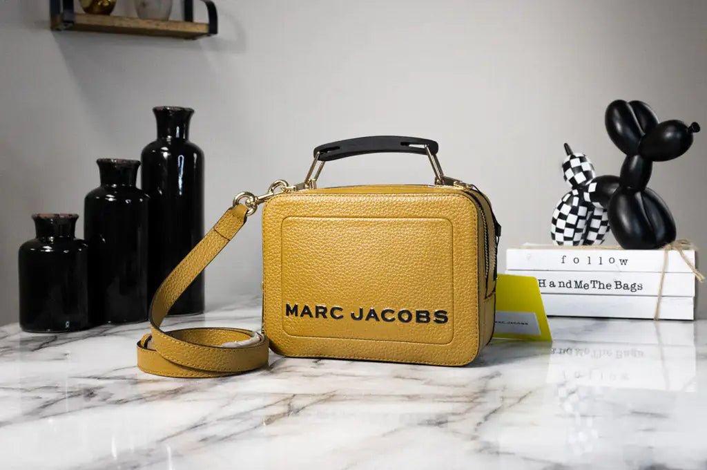 Marc Jacobs The Box Golden Brown Top Handle Bag