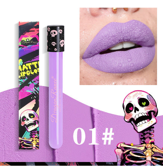 Halloween Creative Makeup Retro Matte Gold Silver Lip Gloss
