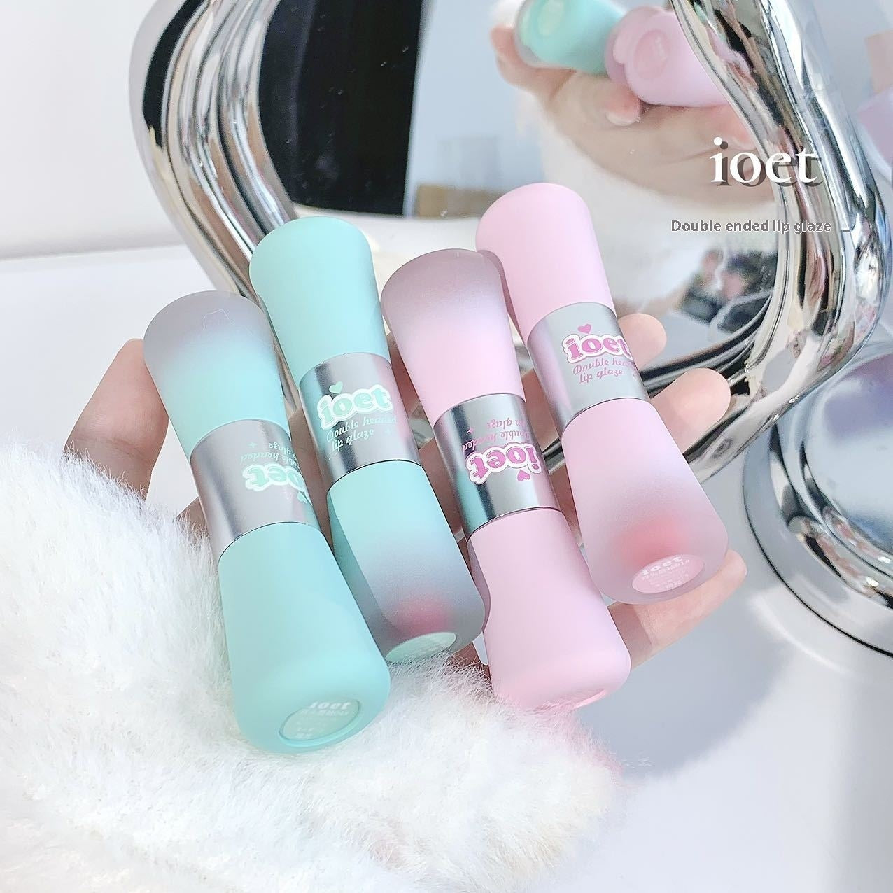 Double-headed Lip Lacquer Matte Finish Water Light Lipstick