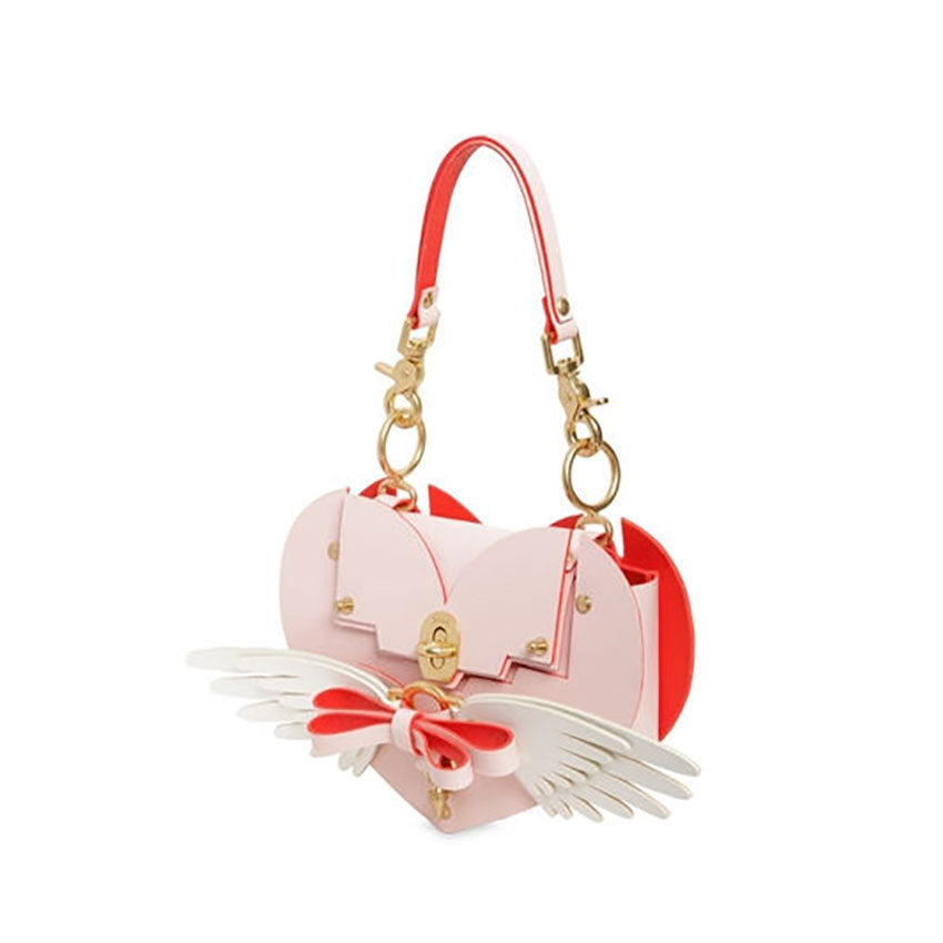 Bow Wing Lock Buckle Love Hand - Carried Cross-Body Bag