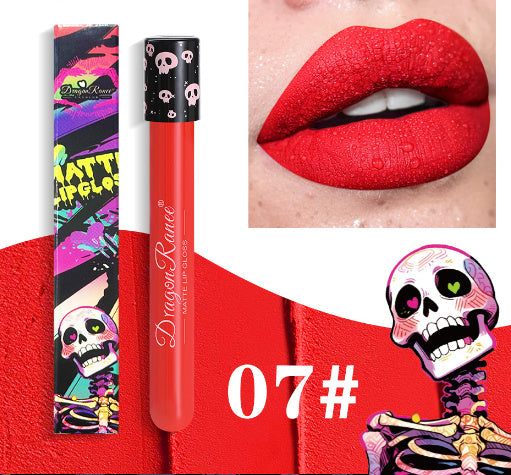 Halloween Creative Makeup Retro Matte Gold Silver Lip Gloss