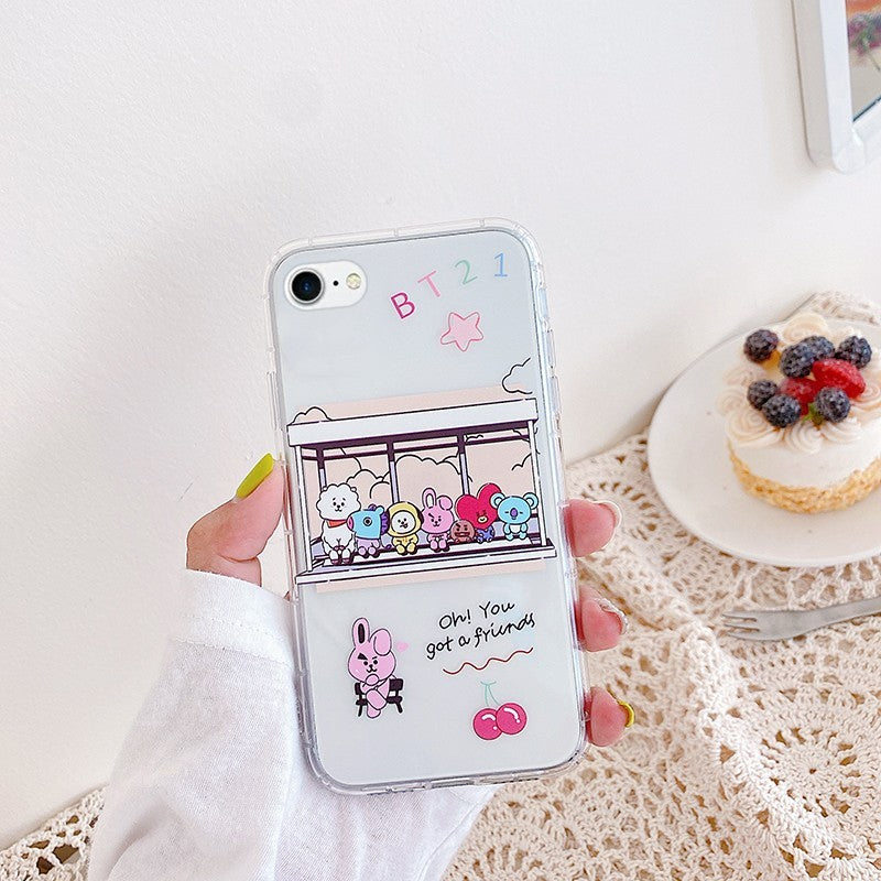 Transparent silicone phone case