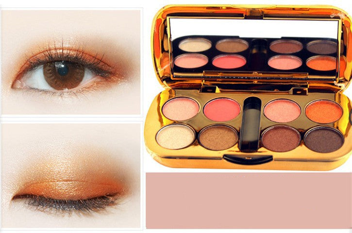 Eight-color pearly eyeshadow diamond