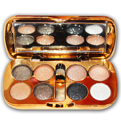 Eight-color pearly eyeshadow diamond