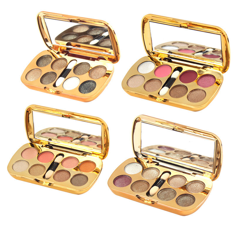 Eight-color pearly eyeshadow diamond