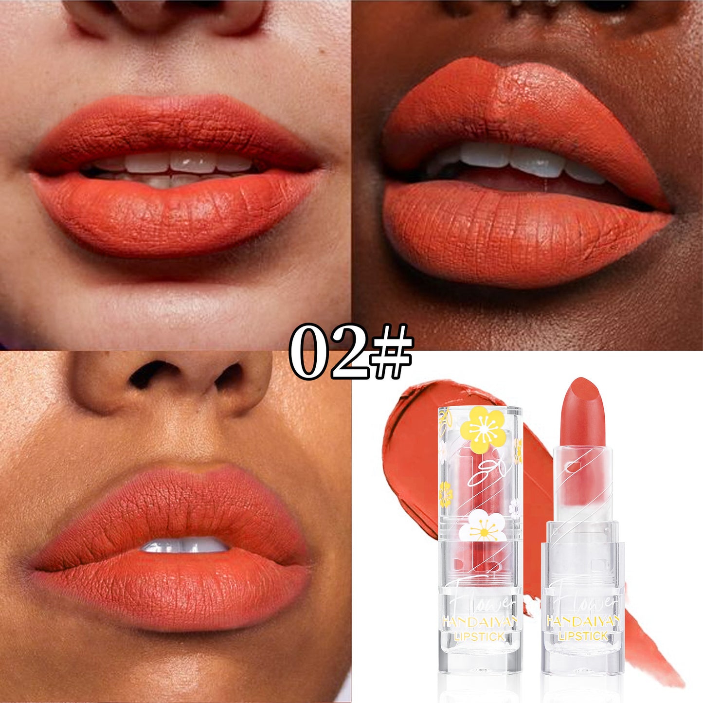 Matte Lipstick 12 Colors Handaiyan Makeup Matte Waterproof