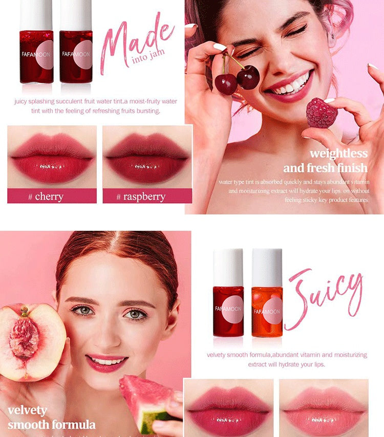 Cross-border Lipstick Water Lip Stain Lip Lacquer Long-lasting Moisturizing Matte Rouge Cheek Dual-use