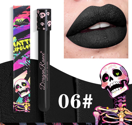 Halloween Creative Makeup Retro Matte Gold Silver Lip Gloss
