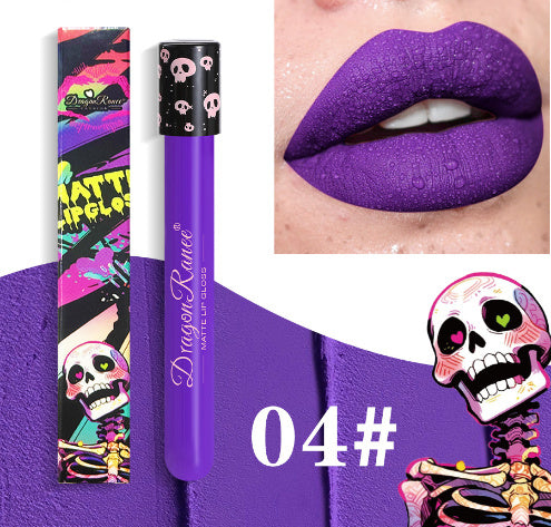 Halloween Creative Makeup Retro Matte Gold Silver Lip Gloss