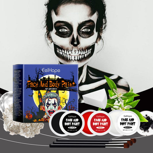 Halloween Palette Suit Full Coverage Painted Foundation Makeup Clown Colorful Color Palette