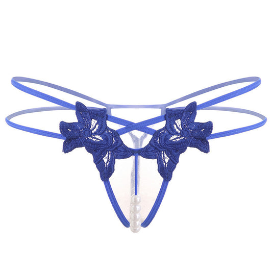 Erotic Lingerie Sexy Embroidered Women's Thong