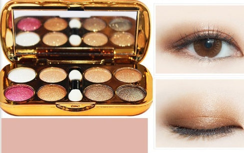 Eight-color pearly eyeshadow diamond