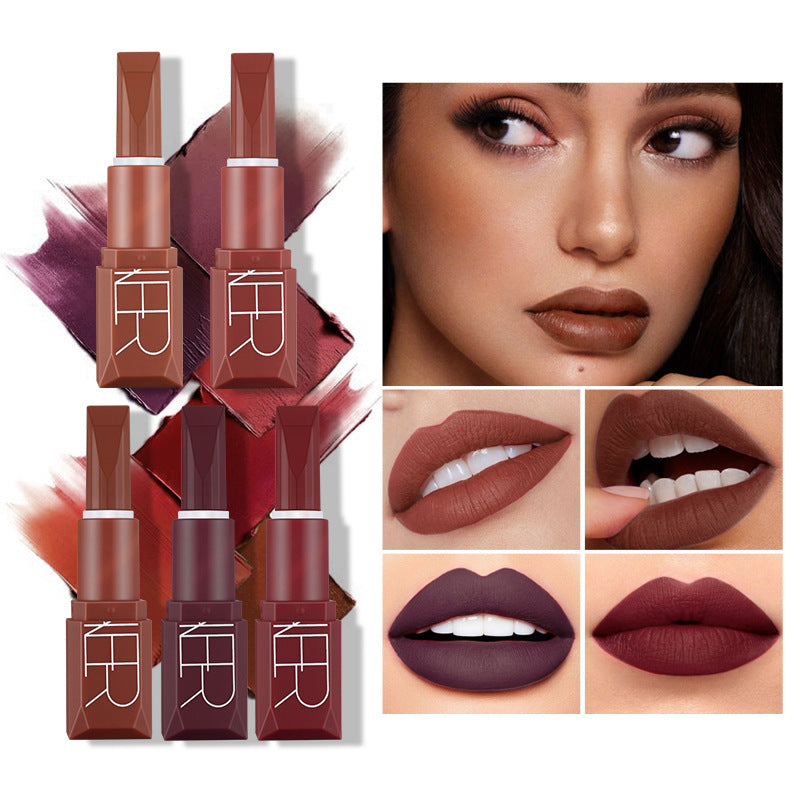 Pumpkin Color Matte Lipstick Matte Lip Glaze Longlasting Lip Gloss
