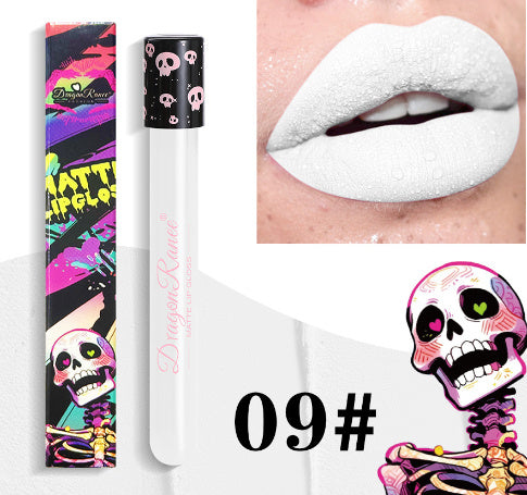 Halloween Creative Makeup Retro Matte Gold Silver Lip Gloss