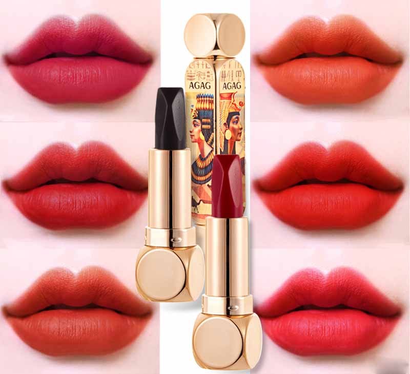 Fashion Dual-tube Matte Six-color Lipstick