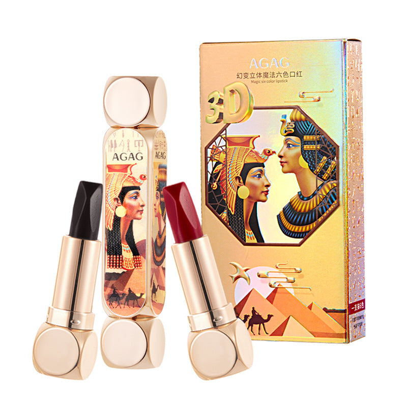 Fashion Dual-tube Matte Six-color Lipstick