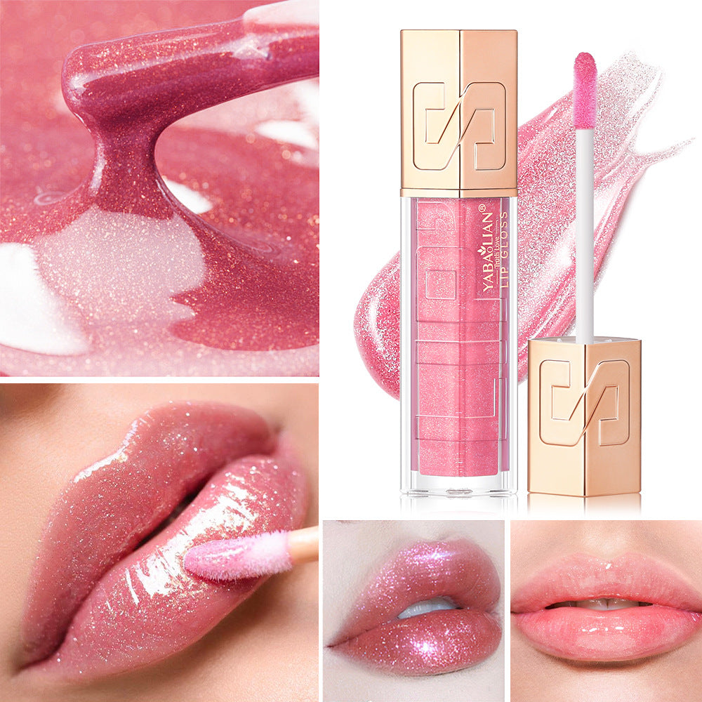 Makeup Hyaluronic Acid Water Light Shimmer Sequins Lip Lacquer