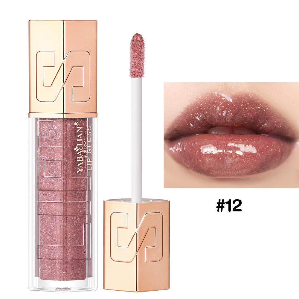 Makeup Hyaluronic Acid Water Light Shimmer Sequins Lip Lacquer