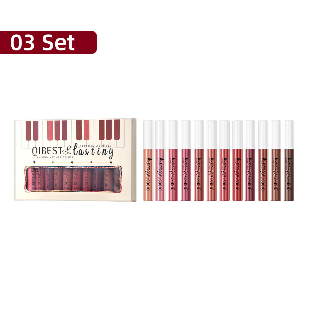 No Stain On Cup Lip Glaze Set Matte Finish Liquid Lipstick Does Not Fade