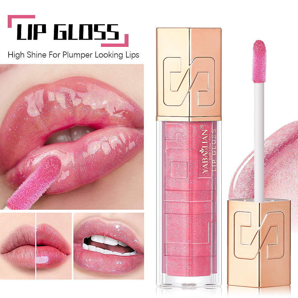 Makeup Hyaluronic Acid Water Light Shimmer Sequins Lip Lacquer