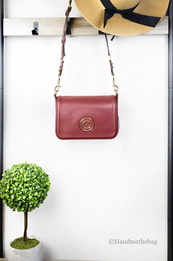 Marc Jacobs Medium Metal Signet Syra Leather Flap Crossbody