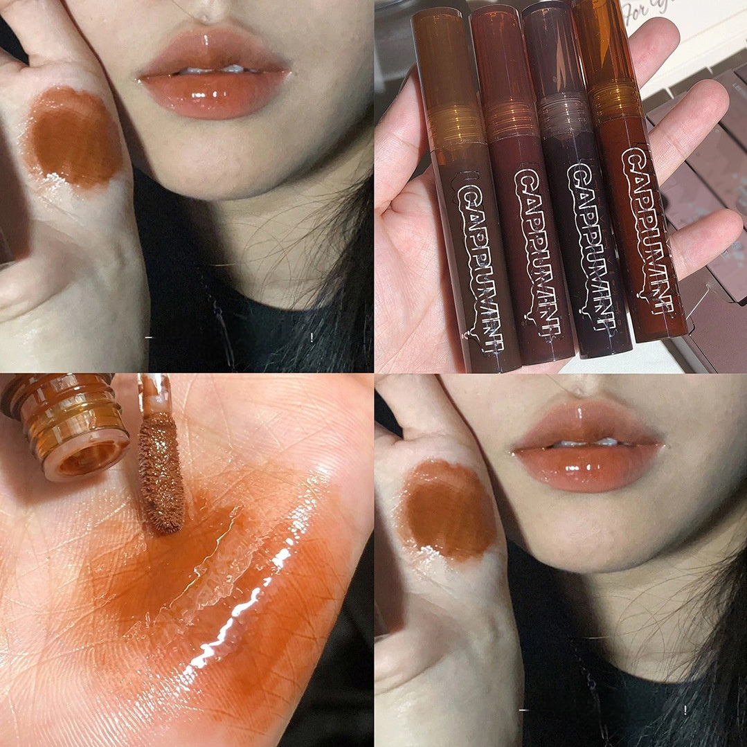 I Lava Chocolate Moisturizing Glaze Mirror Transparent Glass Lip Gloss