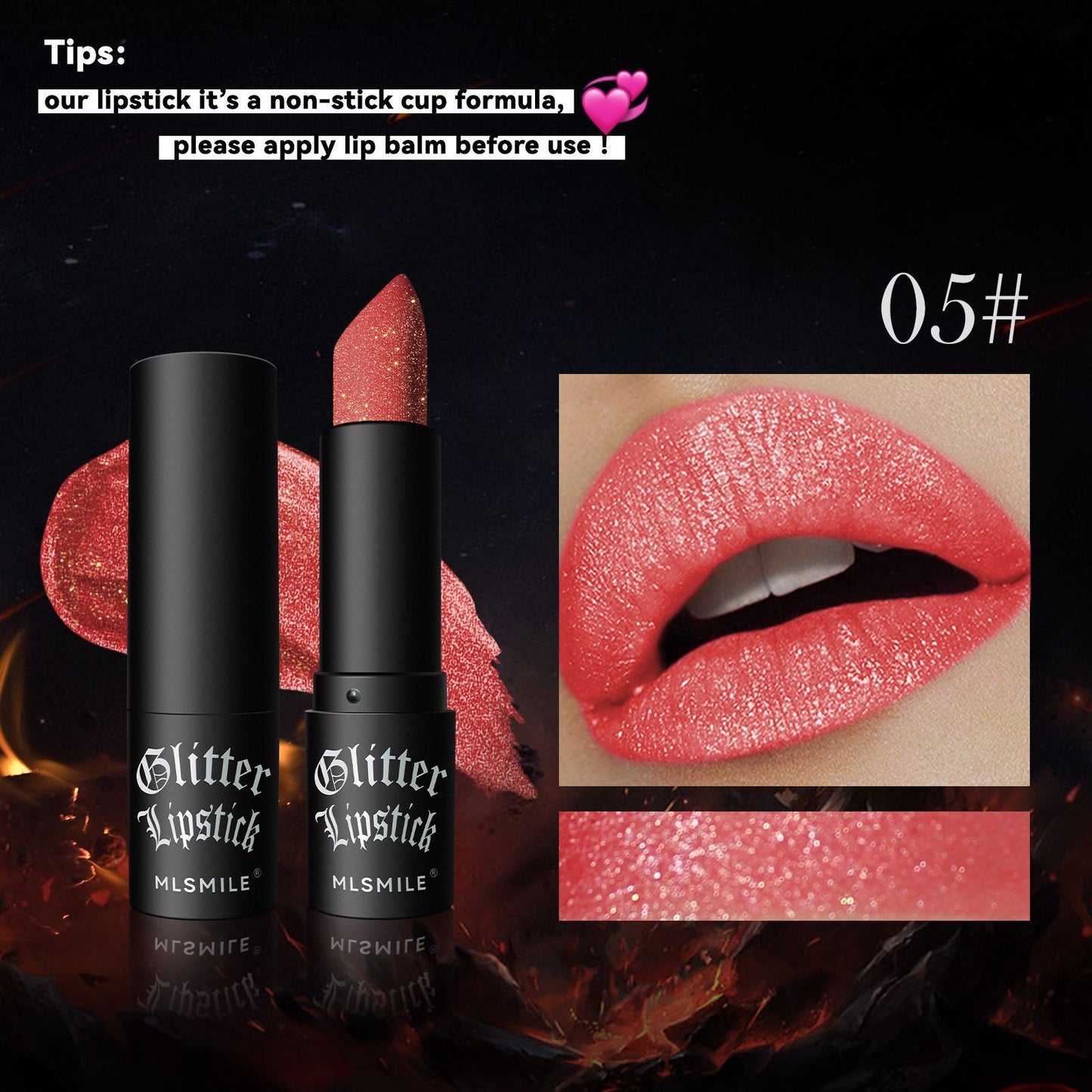 Pearlescent Thin And Glittering Diamond Lipstick Easy To Color Longlasting Lip Gloss Long Lasting Nourishing Moisturizing 7 Color Lipstick