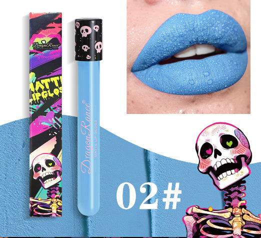 Halloween Creative Makeup Retro Matte Gold Silver Lip Gloss