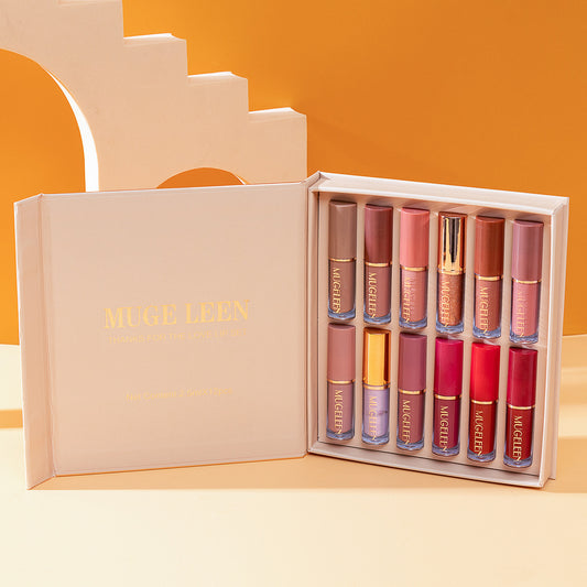 Matte Shimmer No Stain On Cup Not Easy To Fade Lip Glaze Set