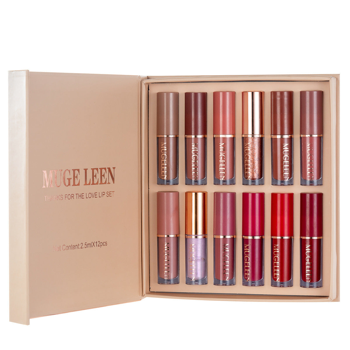Matte Shimmer No Stain On Cup Not Easy To Fade Lip Glaze Set