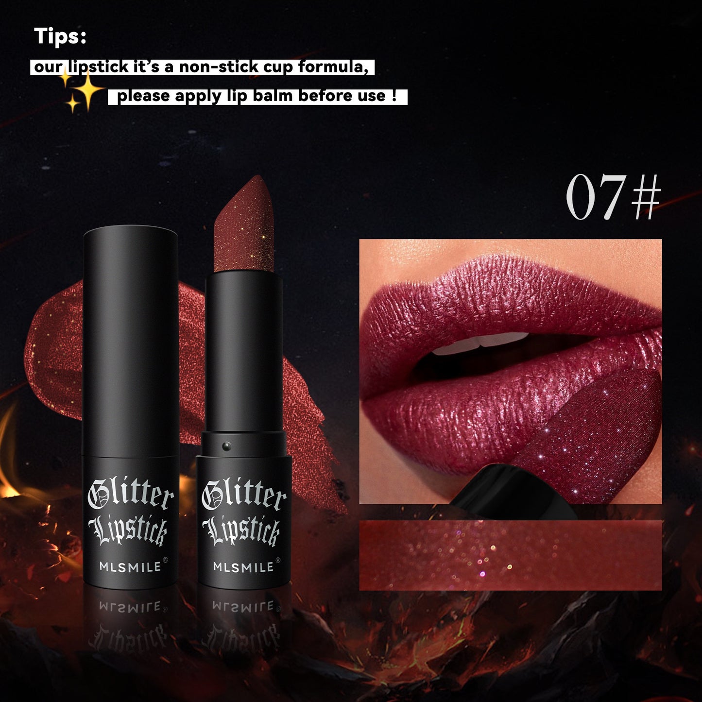 Pearlescent Thin And Glittering Diamond Lipstick Easy To Color Longlasting Lip Gloss Long Lasting Nourishing Moisturizing 7 Color Lipstick