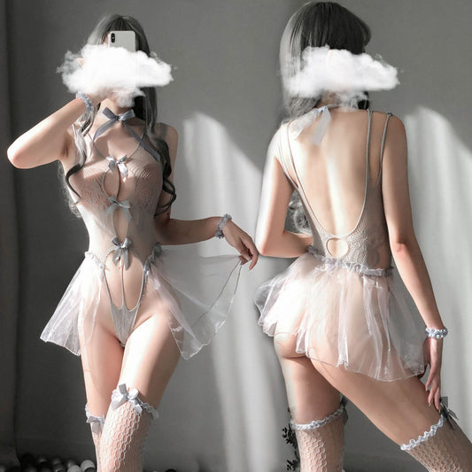 Sexy Lingerie Transparent Sexy Pajamas Bra Set Super