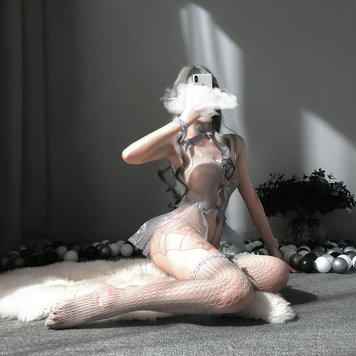 Sexy Lingerie Transparent Sexy Pajamas Bra Set Super