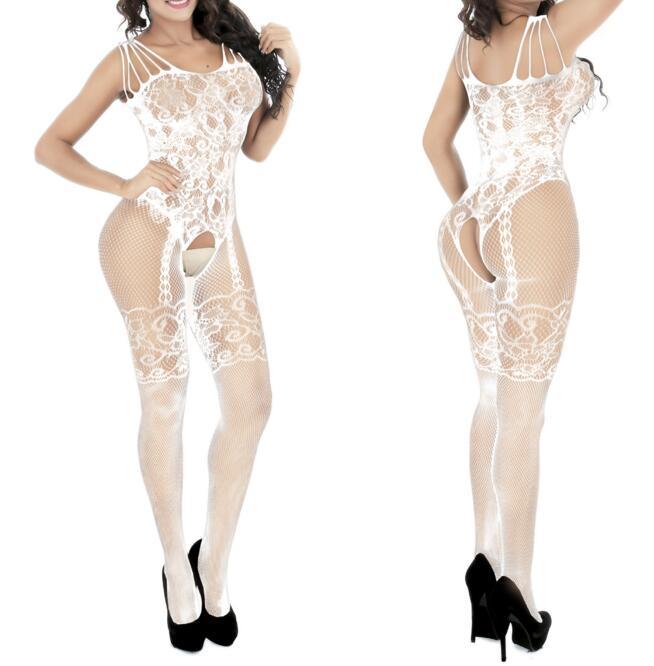 Sling And Bowknot Hollowed Out Sexy One-piece Net Suit Sexy Lingerie Flirting Temptation To Attract