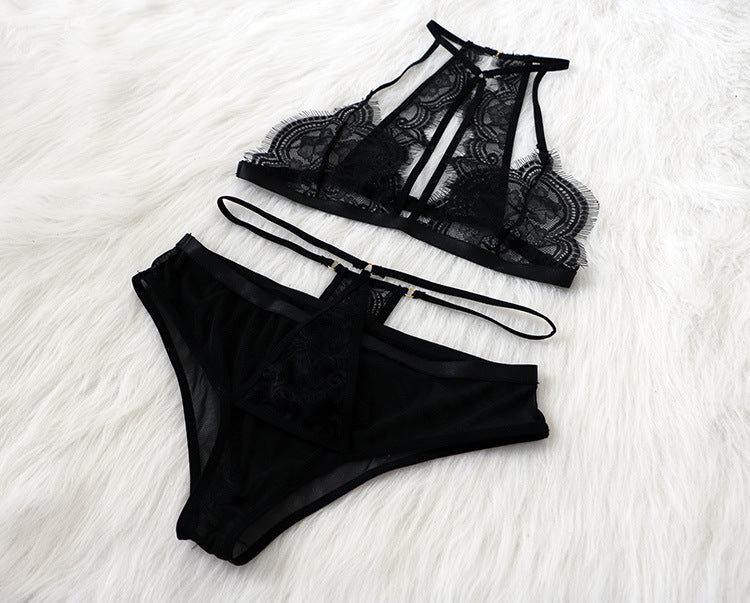 Lace Halter Three-point Sexy Lingerie Sexy Suit