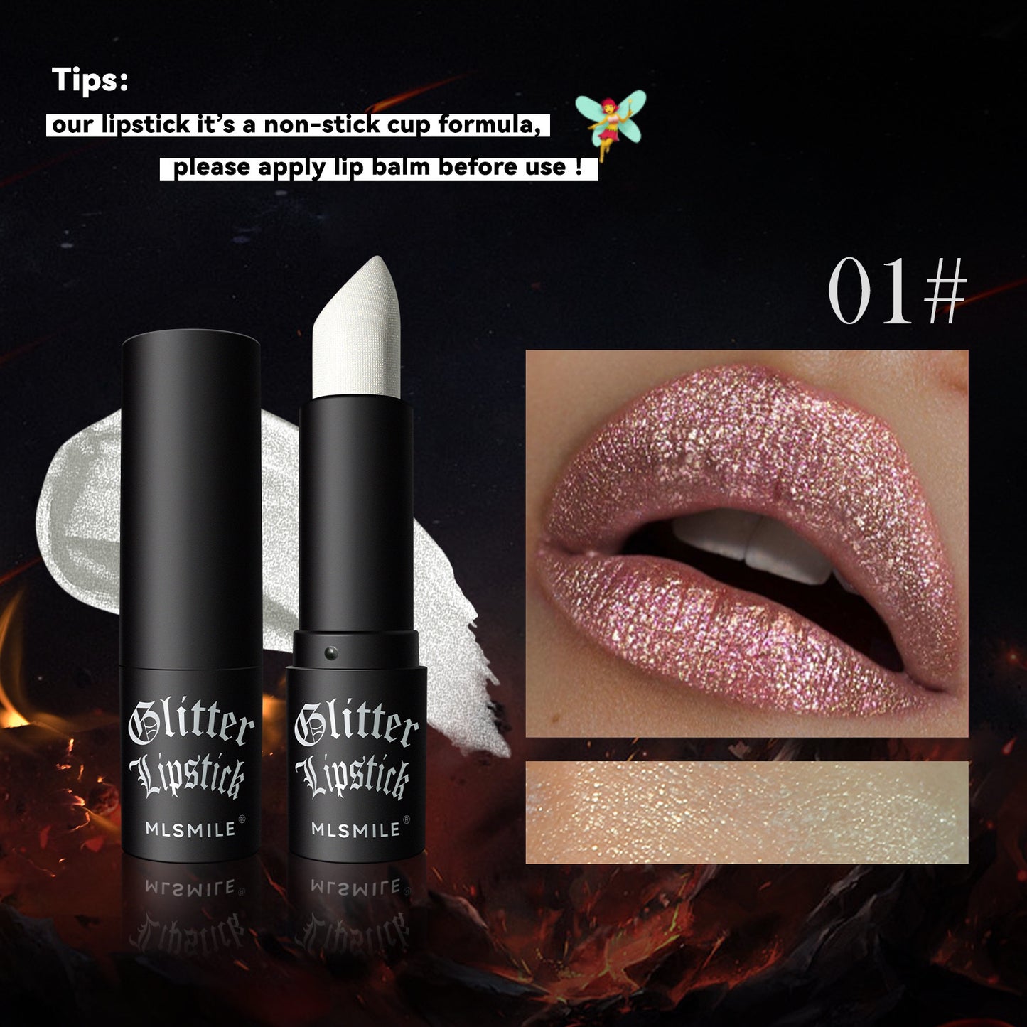 Pearlescent Thin And Glittering Diamond Lipstick Easy To Color Longlasting Lip Gloss Long Lasting Nourishing Moisturizing 7 Color Lipstick