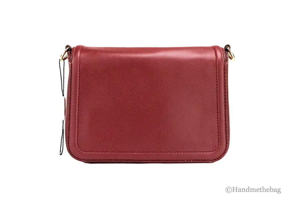 Marc Jacobs Medium Metal Signet Syra Leather Flap Crossbody